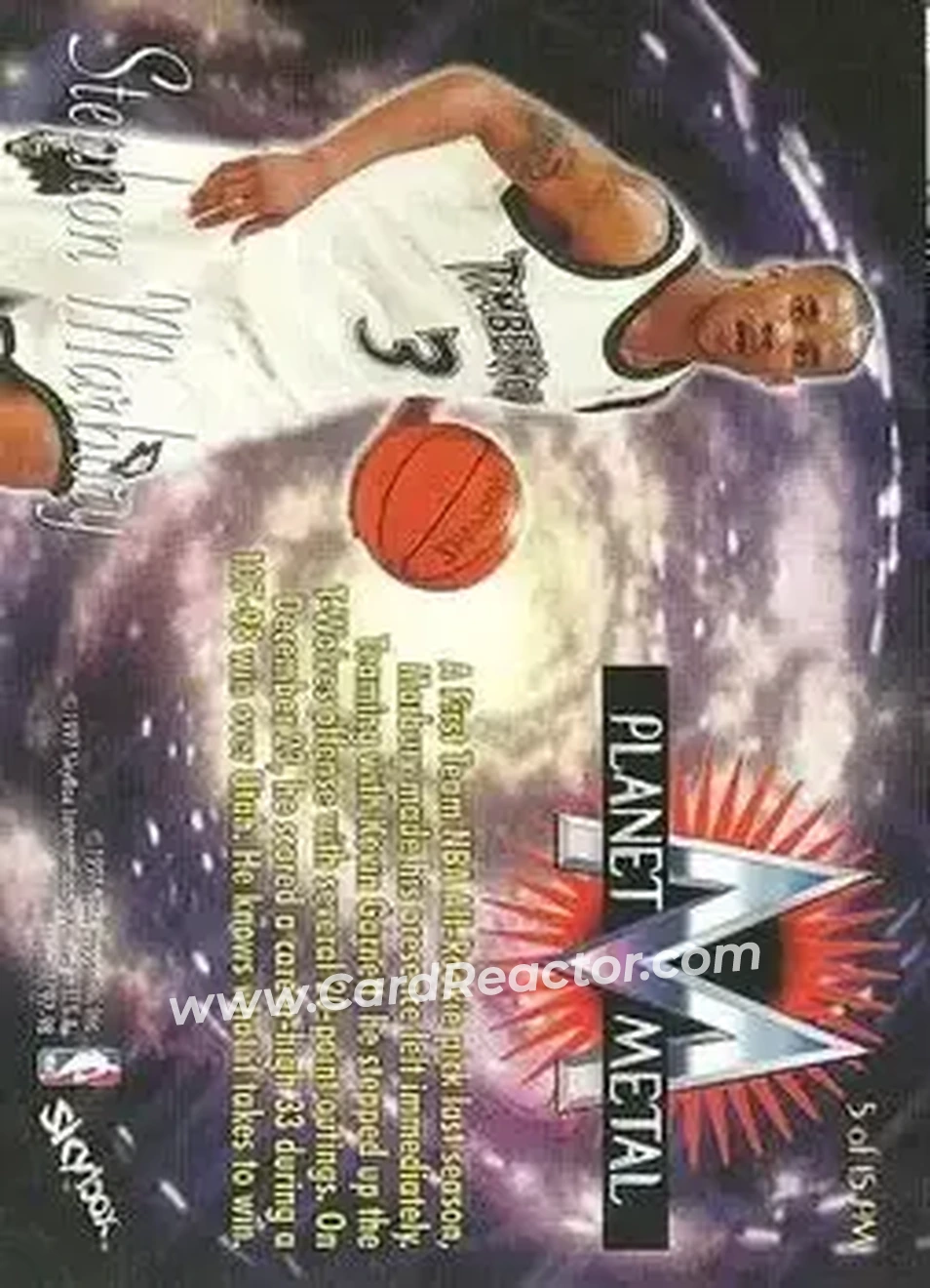 Back of Stephon Marbury