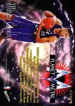 1997-98 Metal Universe - Planet Metal #6 PM - Marcus Camby - Toronto Raptors - Back