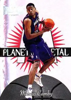 1997-98 Metal Universe - Planet Metal #6 PM - Marcus Camby - Toronto Raptors - Front