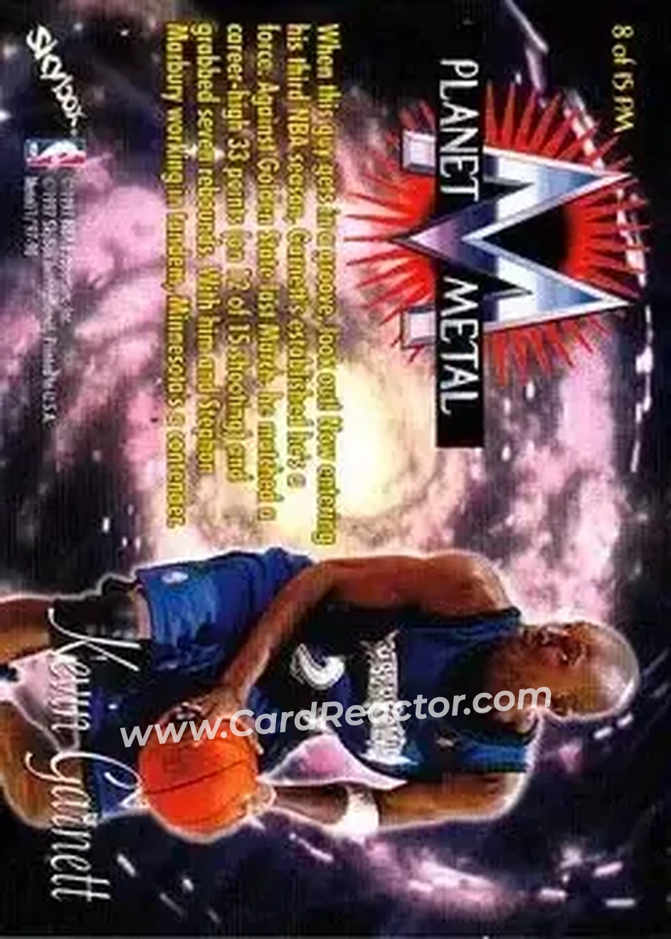 Back of Kevin Garnett