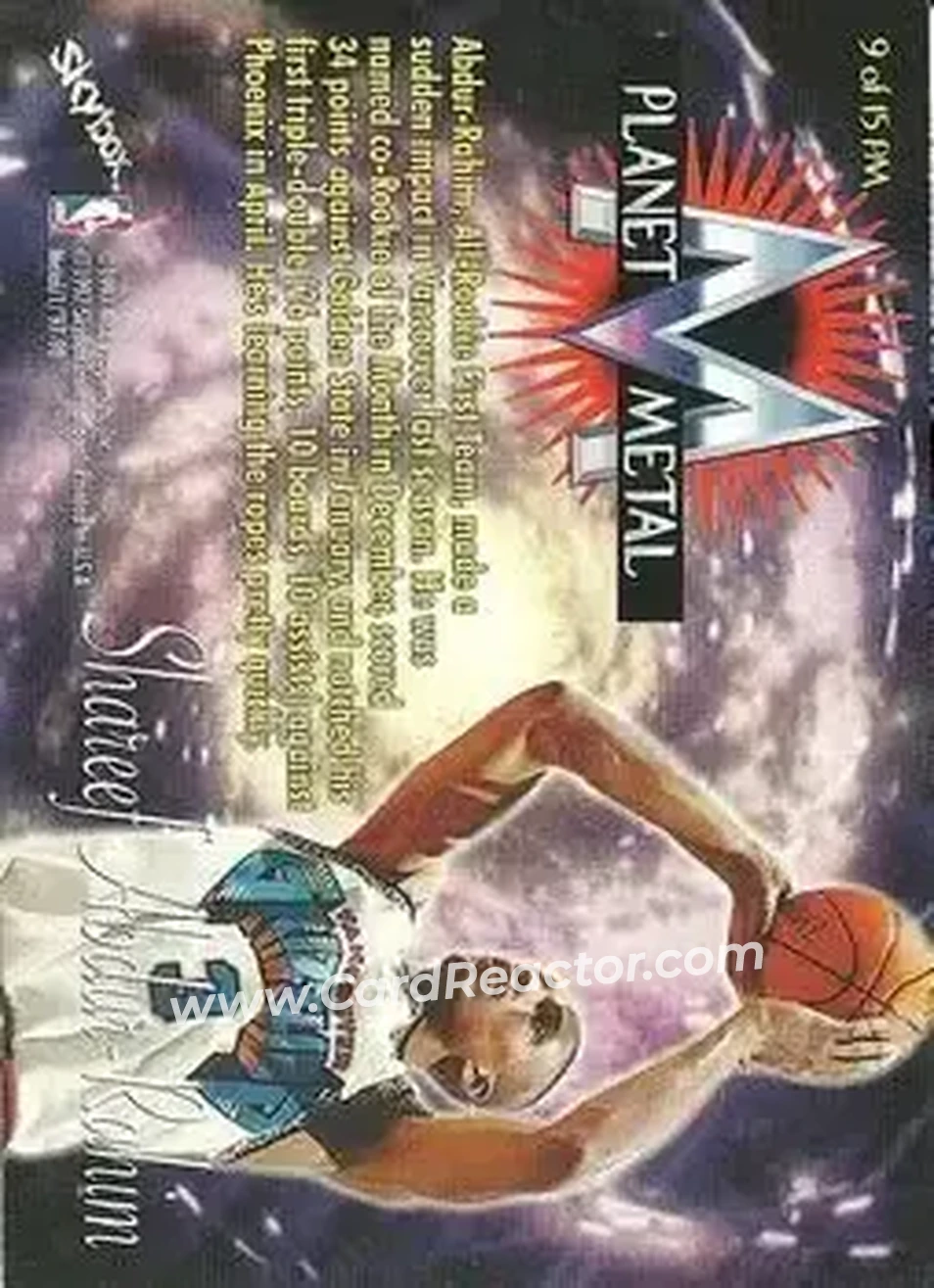 Back of Shareef Abdur-Rahim