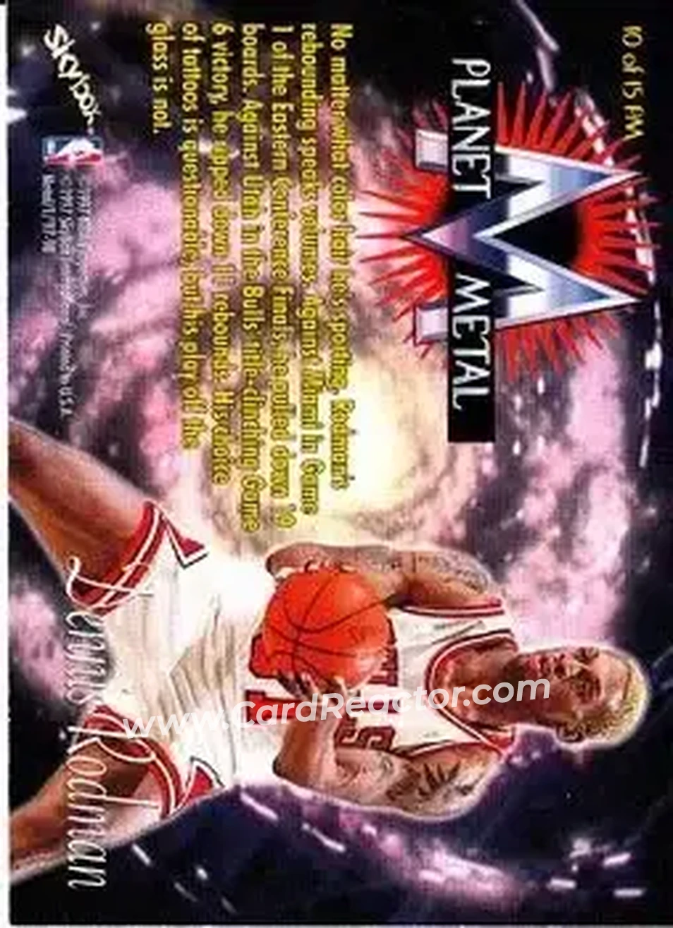 Back of Dennis Rodman