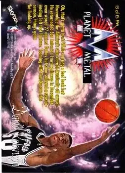 1997-98 Metal Universe - Planet Metal #13 PM - David Robinson - San Antonio Spurs - Back 1997-98 Metal Universe - Planet Metal #13 PM - David Robinson - San Antonio Spurs - Back