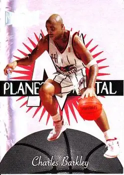 1997-98 Metal Universe - Planet Metal #14 PM - Charles Barkley - Houston Rockets - Front