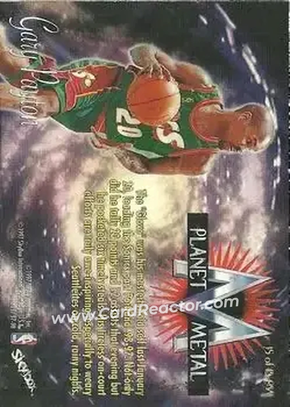 Back of Gary Payton