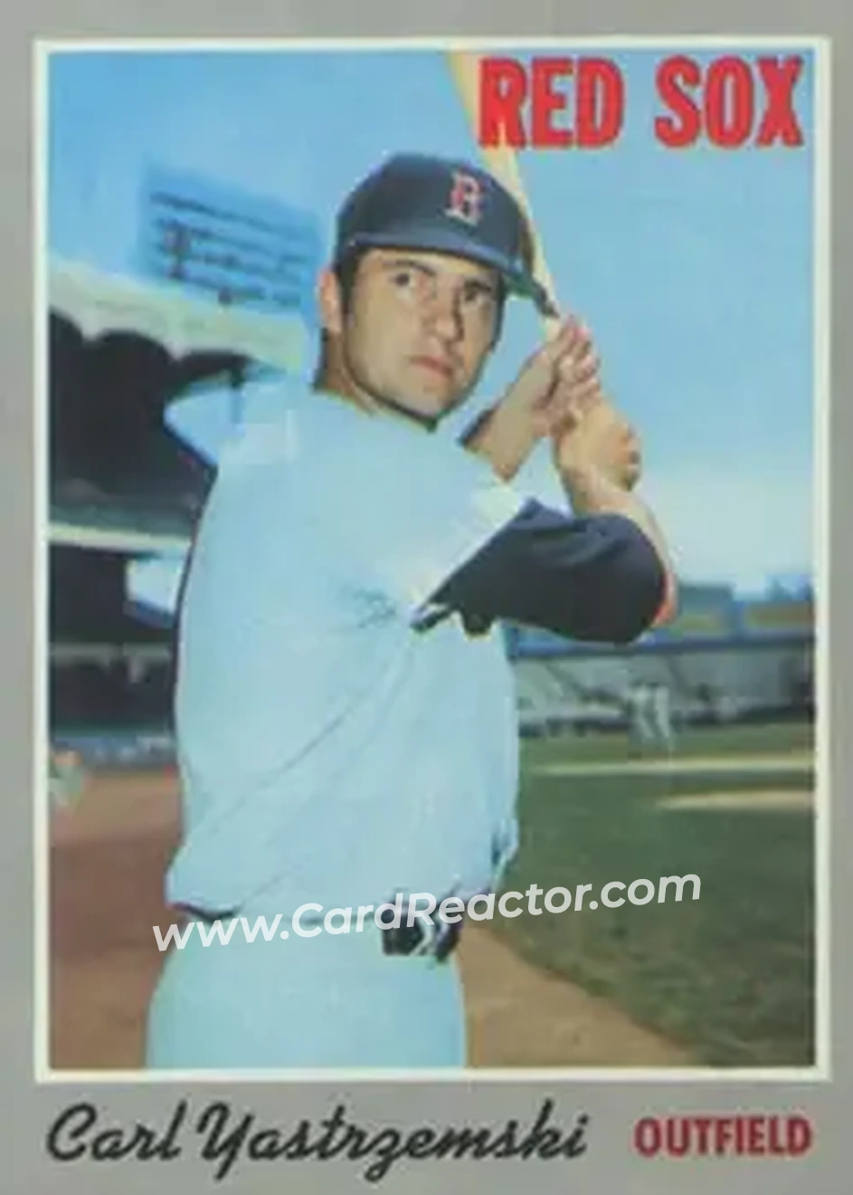 Front of Carl Yastrzemski