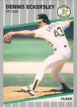 1989 Fleer #7 - Dennis Eckersley - Oakland Athletics 1989 Fleer #7 - Dennis Eckersley - Oakland Athletics