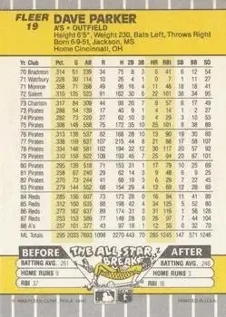 Back of Dave Parker