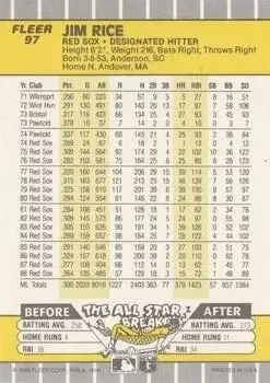 Back of Jim Rice