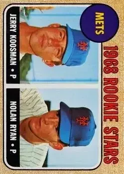 1968 Topps #177 Jerry Koosman & Nolan Ryan