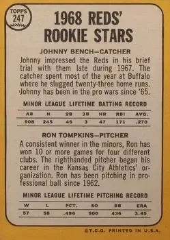 Back of Johnny Bench & Ron Tompkins