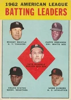 Front of Chuck Hinton & Mickey Mantle & Floyd Robinson & Pete Runnels & Norm Siebern