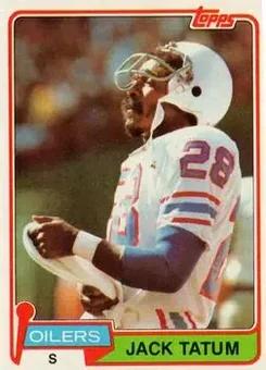 1981 Topps #8 - Jack Tatum - Houston Oilers