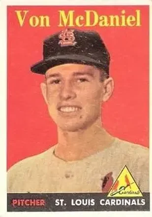 1958 Topps #65 Von McDaniel