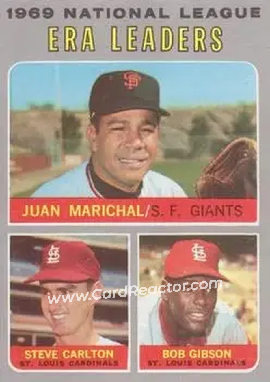 Front of Steve Carlton & Bob Gibson & Juan Marichal