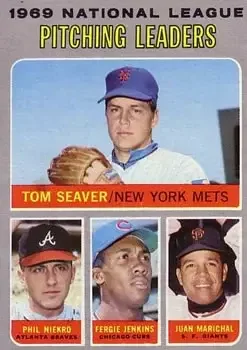 1970 Collection #69 Ferguson Jenkins & Juan Marichal & Phil Niekro & Tom Seaver