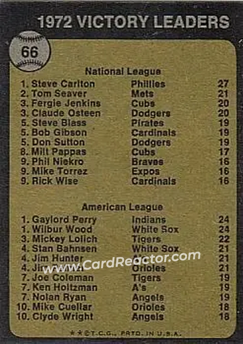 Back of Card #66