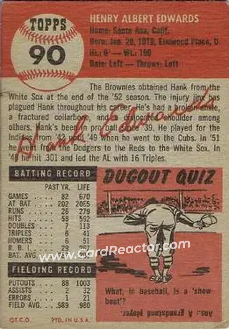 Back of Hank Edwards