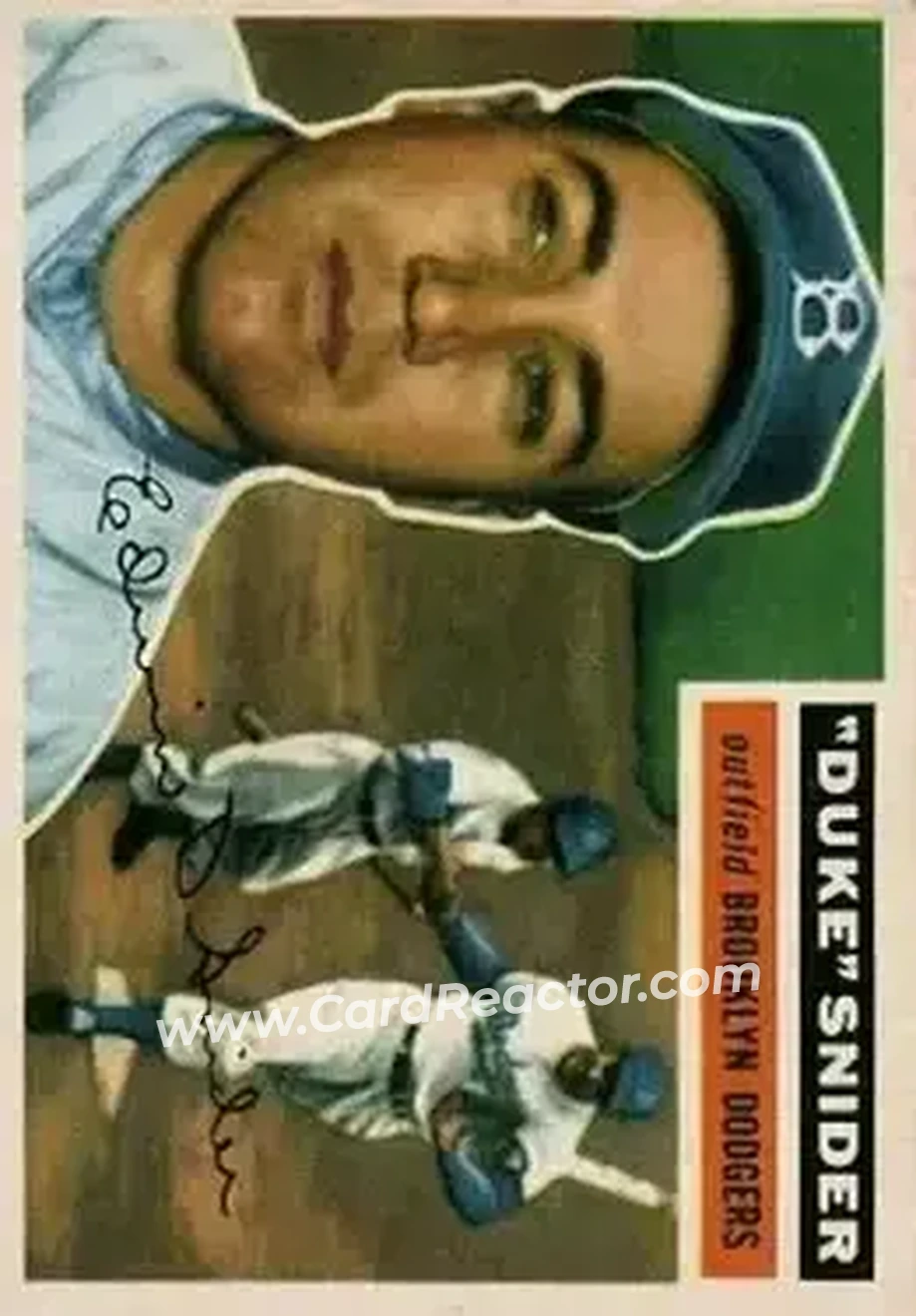 Front of Edwin "Duke" Snider