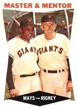 1960 Topps #7 Willie Mays & Bill Rigney