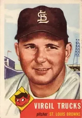 1953 Topps #96 Virgil "Fire" Trucks