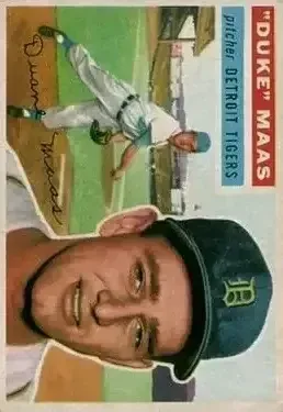 1956 Topps #57 Duke Maas