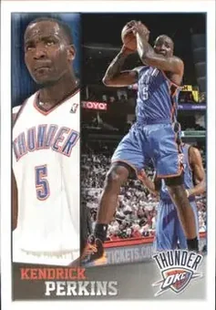 2013-14 Panini NBA Sticker Collection #225 - Kendrick Perkins - Oklahoma City Thunder