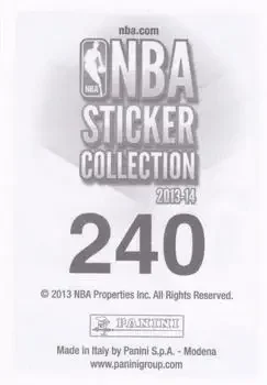 Back of Thomas Robinson