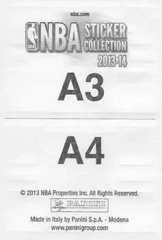 Back of Card #A3-4