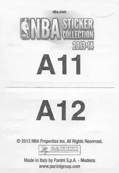 Back of Card #A11-12
