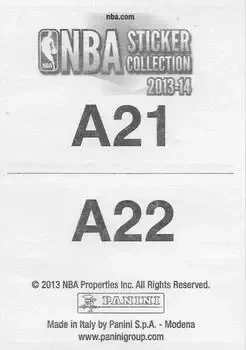 Back of Card #A21-22
