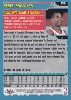 Back of Derek Anderson