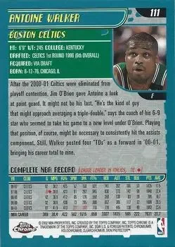 Back of Antoine Walker