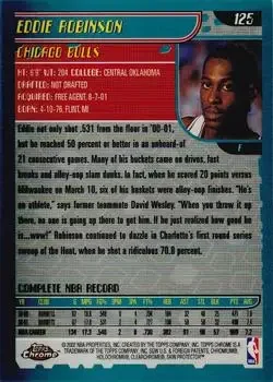 Back of Eddie Robinson
