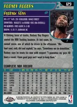 Back of Rodney Rogers