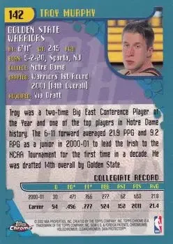 Back of Troy Murphy