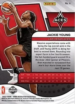 Back of Jackie Young