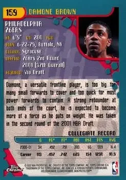 Back of Damone Brown