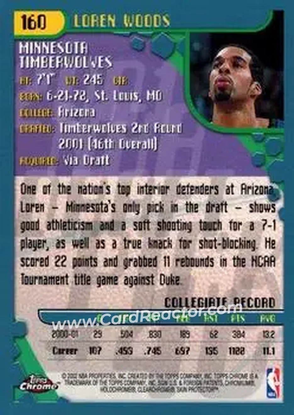 Back of Loren Woods