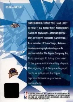 Back of Antawn Jamison