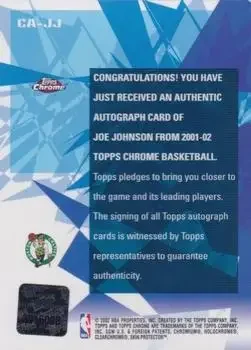 Back of Joe Johnson