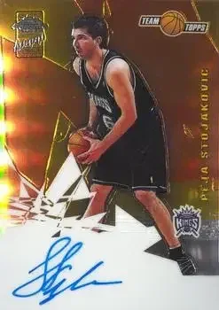2001-02 Topps Chrome #CA-PS Autographs Peja Stojaković
