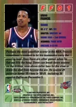 Back of Steve Francis