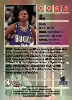 Back of Ray Allen