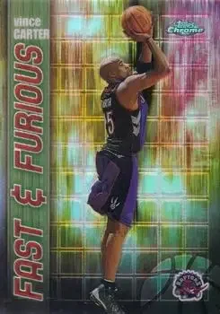 2001-02 Topps Chrome #FF04 Fast and Furious Refractors Vince Carter