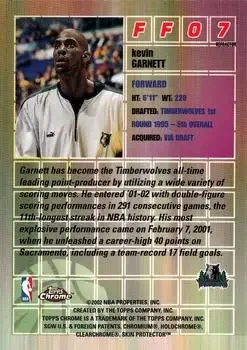 Back of Kevin Garnett