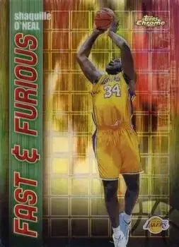 2001-02 Topps Chrome #FF08 Fast and Furious Refractors Shaquille O'Neal
