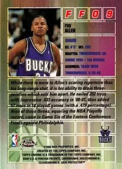 Back of Ray Allen