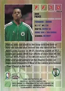 Back of Paul Pierce