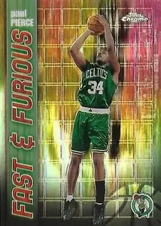 2001-02 Topps Chrome - Fast and Furious Refractors #FF10 - Paul Pierce - Boston Celtics 2001-02 Topps Chrome - Fast and Furious Refractors #FF10 - Paul Pierce - Boston Celtics